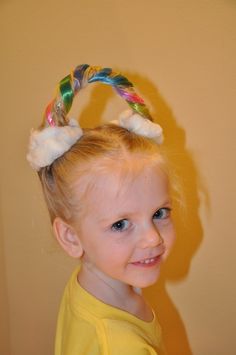 Crazy Hats, Crazy Hair Day, Colorful Hair, Simple Girl