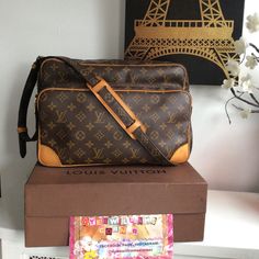 In Good Condition. Sticky Pockets. Pls Review Photos Luxury Pre-owned Brown Bag, Pre-owned Designer Brown Bags, Authentic Louis Vuitton, Louis Vuitton Monogram, Louis Vuitton Bag, Black And Brown, Bag Lady, Louis Vuitton, Monogram