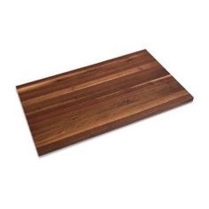 a wooden cutting board on a white background