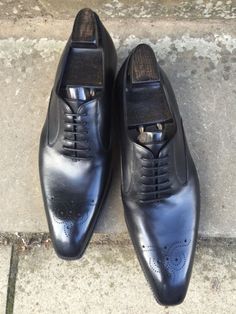 Handmade Black Leather Oxford Lace up Dress Shoes on Storenvy