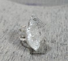 Herkimer Diamond Ring*925 Sterling Silver Ring*White Diamond Ring*Rough Herkimer Diamond Ring*Natural Diamond*Women Ring*Gift For Her Welcome in Silverindia2020 Description Metal :- 925 Sterling Silver Style : Band Ring Benefit Of Herkimer Stone. Herkimer Diamond Chakra Healing and Balancing Energy. Herkimer Diamond, with its pure, crystal light, clears the chakras, opening channels for spiritual energy to flow. It stimulates conscious attunement to the highest level, and is particularly helpful Sterling Silver Rings With Si Clarity White Stones, Sterling Silver Rings With Si Clarity In White, White Crystal Ring With Si Clarity For Promise, White Crystal Promise Ring With Si Clarity, Sterling Silver Rings With Raw Details As A Gift, Untreated White Wedding Rings, Chakras Opening, Herkimer Diamond Ring, Birthday Events