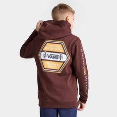 ​​.Size & Fit.Regular fit for a relaxed feel.Product Features.Made with soft and cozy fleece material.Kangaroo pocket.Vans logo on chest.Vans graphic on back.60% cotton, 40% polyester.Machine wash.The Vans Sk8 Authentic 66 Pullover Hoodie is imported..Add some skate-inspired vibes to your look with the Kids' Vans Sk8 Authentic 66 Pullover Hoodie. This hoodie is made with soft and cozy fleece and features Vans graphics on the chest and back. Vans Original, Authentic Vans, Vans Kids, Vans Logo, Pastel Fashion, Nike Air Max For Women, Nike Tech Fleece, Vans Shop, Nike Tech