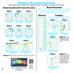 the instructions for making a bracelet extension with instructions on how to make it and how to use them