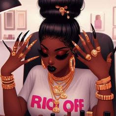 Good Morning Kiss Images, Nail Salon Decor, Cartoon Character Tattoos, Best Nature Wallpapers, Dope Cartoon Art, Cartoon Black, Black Artwork, Black Love Art