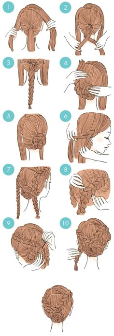 Trendy We Fryzurach, Easy To Do Hairstyles, Draw Hair, Cute Simple Hairstyles, Simple Hairstyles, Fishtail Braid, Peinados Fáciles Para Cabello Corto, Easy Braids