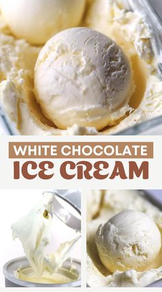 white chocolate ice cream White Chocolate Ice Cream Recipe, White Chocolate Mousse Ice Cream, Cheerwine Ice Cream Homemade, Dubai Ice Cream, Whynter Ice Cream Recipes, Homemade Cookies And Cream Ice Cream, Gourmet Ice Cream Recipes