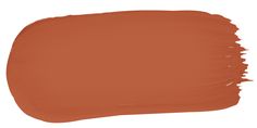 an orange paint swatch on a white background, with the color burnt red in it's center