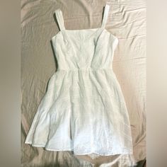 Brand: Francesca’s Size: S Color: White Condition: New Without Tags Material: Cotton With Polyester Lining White Sundress, Pink Hearts, Pink Heart, Dress Collection, Sundress, Combat Boots, Color White, Mini Dress, Womens Dresses