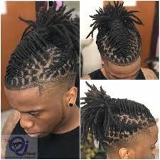 Loc Styles Mohawk, Mohawk Locs, Short Dread Styles, Dreads Short Hair, Short Dreadlocks Styles