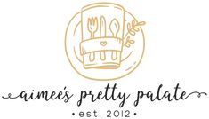 the logo for agnes's pretty plate, which has been designed to look like a crown