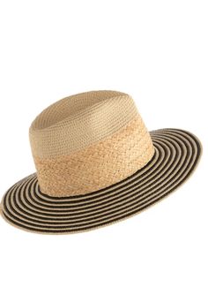 Ensure your face stays shaded this summer with our Armida Hat. Made from a natural paper straw base, this trendy beach hat features a chic black and white stripe design on the rim that can match any outfit. Features a neutral straw color base with a black and white striped brim Made from paper straw and raffia One size and adjustable Tank Jumpsuit, Trendy Beach, Beach Hat, Boutique Shop, Paper Straws, Stripes Design, White Stripe, Boutique, Black And White