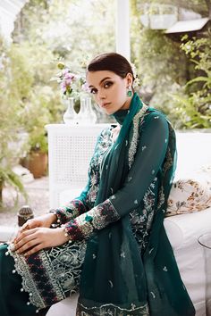 Brand: SAAD SHAIKHProduct: DSG006Collection: ELLA Unstitched Luxury Chiffon CollectionFabric: Chiffon PRODUCT DETAILS: Embroidered Front Center Panel on Chiffon 1Piece Embroidered Front Right Panel on Chiffon 1Piece Embroidered Front Left Panel on Chiffon 1Piece Embroidered Back on Chiffon 1Piece Embroidered Front & Back Border on Chiffon Embroidered Sleeves on Chiffon Embroidered Sleeves Border on Chiffon Embroidered Dupatta on Chiffon Trouser on Raw Silk Slip Front & Back on Cotton Silk DISCLA Best Clothing Brands, Formal Wear Women, Kurti Collection, Chiffon Collection, Embroidered Chiffon, Embroidered Sleeves, Embroidered Dupatta, Silk Dupatta, Silk Slip