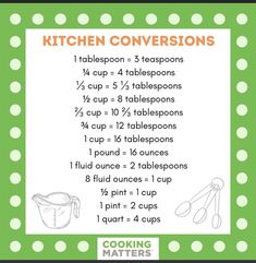 the instructions to make a kitchen conversation game for kids, including two cups and four spoons