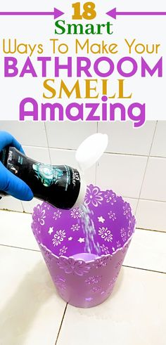 Create a refreshing and inviting bathroom atmosphere with these 18 amazing ways to make your bathroom smell great! 🚿✨ Say goodbye to unpleasant odors and hello to a delightful and soothing fragrance in your restroom. Discover ingenious tips and tricks to keep your bathroom smelling wonderful all day long. Explore natural DIY air fresheners, scented decor, and more to elevate your bathroom experience. 🌸🌿 #BathroomSmell #HomeFragrance #AromaTherapy #ScentedBathroom How To Keep Your Bathroom Smelling Fresh, Scent Booster Uses House Smells, How To Make Your House Smell Good Diy, Make House Smell Good All The Time, Diy Room Scents, Make Bathroom Smell Good, Bathroom Smell Hacks, Bathroom Air Freshener, Smelly Bathroom