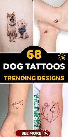 dog tattoos are the most popular tattoo designs for men and women in this article, you'll never want to get inked