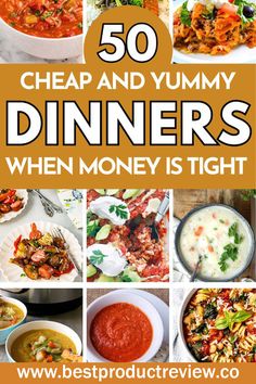 Quick & Cheap Dinners Easy Dinners Big Family, Easy And Inexpensive Dinner Ideas, Low Income Dinner Recipes, Good Meals On A Budget, Big Family Dinner Ideas Budget, Casseroles For Big Families, Cheap Healthy Dinners For A Family Of 6, Recipes For Two On A Budget, Cheap Dinners For One Person