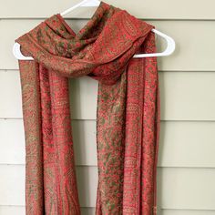 Brand New Item In Factory Packaging Beautiful Olive Green And Red Colors Reversible Design, Paisley Print Soft Silky Pashmina Light Weight Women Wraps For All Ages Bohemian Style Scarf Size : 25 Inches Wide And 76 Inches Long 3 Inches Tassels On Both Ends Bohemian Red Jamawar Scarves, Festive Red Jamawar Scarves, Elegant Red Pashmina Shawl With Paisley Print, Red Bohemian Pashmina Shawl With Paisley Print, Red Pashmina Shawl With Paisley Print, Red Paisley Print Pashmina Shawl, Red Pashmina With Paisley Print, Traditional Red Scarf With Paisley Print, Traditional Red Scarves With Paisley Print