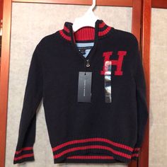 Tommy Hilfiger Sweater Sz 2t Nwt Tommy Hilfiger Sweater, Tommy Hilfiger Shirts, Kids Shirts, Sweater Top, Shirts Tops, Tommy Hilfiger, Black, Color