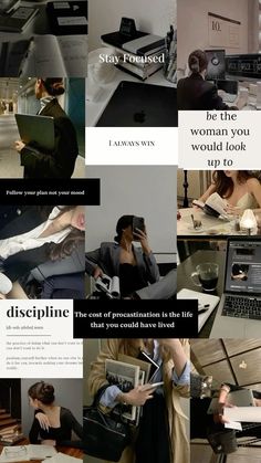 a collage of photos with people working on computers