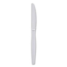 a white knife on a white background