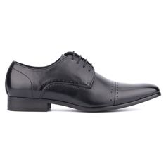 The definition of classic. This dress shoe features a fold over captoe for a clean look. Its perforation holes add to the elegant style and keep details to a minimum. Black Formal Oxfords With Perforated Toe Box, Formal Black Oxfords With Perforated Toe Box, Black Oxfords With Perforated Toe Box For Formal Occasions, Black Oxfords With Perforated Toe Box For Formal Wear, Formal Black Dress Shoes With Perforated Toe Box, Black Dress Shoes With Perforated Toe For Formal Occasions, Classic Formal Derby Shoes With Perforated Toe Box, Business Dress Shoes With Perforated Cap Toe, Fitted Derby Shoes For Semi-formal Events