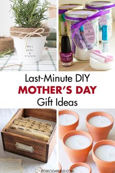 the last minute diy mother's day gift ideas