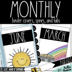 months of the year printables for kids to use on their homeschool