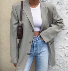 Blazer And Jeans, Casual Chique, Future Style, Looks Street Style, Mode Inspo, Blazer Outfits, Looks Style, Mode Inspiration, Outfits Casuales