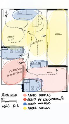 the floor plan for an apartment with two separate rooms