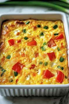 Easy Egg Bake Casserole Recipe Egg And Pepper Casserole, Egg Casserole For Two, Easy Egg Bake 3 Ingredients, Egg Bake Recipes Easy Healthy, Egg Casserole Recipes Easy, Cheese Casserole Recipes, Baking With Yogurt, Bacon Egg Bake, Easy Egg Bake