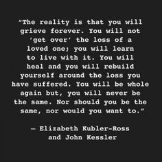 the quote from elizabeth kubler - ross about love