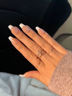 Coffin Acrylics French Tip, French Tip On Ballerina Nails, French Top Acrylic Nails Coffin, French Manicure Acrylic Nails Coffin, Natural French Tip Nails Coffin, Coffin Tip French Nails, Simple French Tip Nails Coffin, Classic French Nails Coffin, Medium Ballerina French Tip Nails