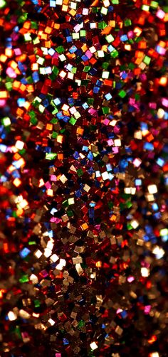 colorful glitter is seen in this close up photo