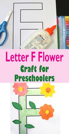 the letter f is for flower craft for preschoolers