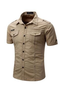 Summer Outfits Dress Shirt Outfit Men, Dress Shirt Outfit, Moda Safari, Mens Fashion Cardigan, Shirt Outfit Men, Safari Shirt, Shirt Casual Style, Cargo Shirts, Safari Style