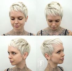 @saraontheinternet @fernthebarber Half Up Half Down Blonde, Layered Bob With Side Bangs, Bob With Side Bangs, Prom Hairstyles Half Up Half Down, Short Layered Bob, Cute Pixie Cuts