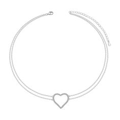 PRICES MAY VARY. The Heart choker necklace is the actual idea of using simple and elegant. choker length can be free to match according to your preferences. The lobster clasp fastening. chic Jewelry for women and girls. necklace length:13‘’+3‘’(Extended chain), You can freely adjust the length according to your neck and clothes. 100% 925 Sterling Silver, Platinum Polished Finished. Won't change color or get dark.Tarnish Resistant, Nickel Free. Occasion:perfect gift for Christmas Gift, Wedding, E Sterling Silver Open Heart Jewelry For Party, Elegant Silver Choker With Heart Charm, Elegant Silver Heart Pendant Choker, Mother's Day Party Jewelry With Open Heart Shape, Valentine's Day Silver Elegant Choker, Party Heart Beads Sterling Silver Jewelry, Party Jewelry With Heart Beads In Sterling Silver, Party Sterling Silver Jewelry With Heart Beads, Bead Butterfly