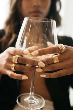 Simple statement ring with double stack detailing and a raw finished texture. ✦ Gold Plated Recycled Brass Handmade in the USA Studio Grun Rectangle Signet Ring, Ring Photoshoot, Hex Ring, Ring Photography, Child Of Wild, Jewelry Photography Styling, Edgy Jewelry