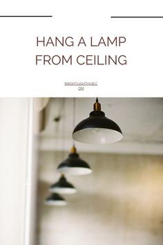 https://www.brightlighthub.com/how-to-hang-a-lamp-from-the-ceiling-without-drilling/ Small Things, Ceiling