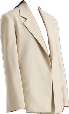 Business Casual Beige Blazer With Pressed Crease, Modern Beige Blazer For Fall, Beige Notch Lapel Blazer For Business, Beige Semi-formal Blazer With Pressed Crease, Business Blazer With Suit Collar In Beige, Tailored Beige Blazer For Business, Beige Blazer With Suit Collar For Business, Tailored Cream Blazer For Work, Chic Cream Blazer For Semi-formal Occasions