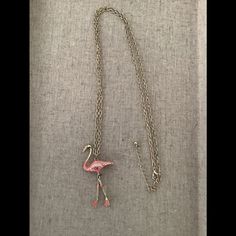 Brand New Enameled Flamingo Necklace With A Crystal Eye. It Has Movable Legs. The Necklace Measures Approximately 30” With A 4” Extender. The Flamingo Measures Approximately 2 1/2” Long. Flamingo Necklace, Crystal Eye, The Necklace, A 4, Womens Jewelry Necklace, Flamingo, New Color, Jewelry Necklaces, Necklaces