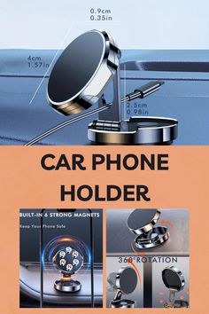 car phone holder with built - in strong magnets