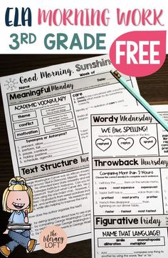 Third Grade Ela Classroom Setup, Third Grade Reading Activities, Third Grade Morning Work, Third Grade Homeschool, Third Grade Literacy, Resource Teacher, Center Rotations