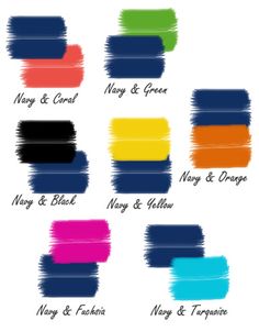 different colors of paint with names on them