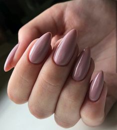 Almond Nails Winter Colors, Almond Nails Winter, Elegant Touch Nails, Cozy Ideas, Mauve Nails, Boho Nails, Vintage Nails, Nails Winter, Blush Nails