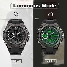 Men's Outdoor Electronic Military Outdoor Watch, Multifunction for Daily Use, Fashion Large Face Digital, Cool Army Masculine Design, Best gifts for men who like doing sports New military outdoor sports watch is available in a variety of colors: Black, Gold, Green, Blue, Silver, Rose Gold This sport watch is fashion for men to wear daily or do sports High quality watch band, Reinforced resin band design is more ergonomic, comfortable to wear Imported quartz movement, keep precise time High hardn Wear-resistant Chronograph Watch With Round Dial For Outdoor, Digital Watch With Subdials For Outdoor Activities, Functional Quartz Digital Watch For Outdoor, Black Sports Watch, Wear-resistant, Black Sports Watch Wear-resistant, Black Wear-resistant Sports Watch, Casual Wear-resistant Digital Watch For Outdoors, Casual Outdoor Watch With Stopwatch, Casual Digital Watch With Wear-resistant Round Dial