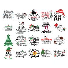 christmas svg files for cricut, silhouettes and other cutting machine designs