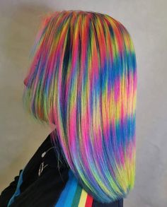 Chanel Art, Creative Hair, Creative Hairstyles, Rainbow Hair, Cool Hair Color, Makeup Art