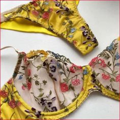 We are offering a colourful flowers bra panties set women’s lingerie. Colours are red, orange, yellow, green or black. Sizes S-XL Mesh Outfits, Cute Lingerie Sets, Mesh Outfit, Cute Lingerie, Red Orange Yellow, Garters, Flower Embroidery, Lingerie Collection, Bra Set