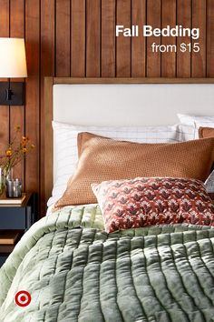 It’s cozy o’clock! Settle down for comfy nights with fall bedding you’ll love. Snuggly comforters, duvet covers & textured quilts bring warmth and style to your space. Textured Quilts, Decor Ideas Bedroom, Sophisticated Bedroom, Fall Bedding, Relaxing Bedroom, Inspire Me Home Decor, Bedroom Refresh, Rustic Bedroom, Contemporary Home Decor